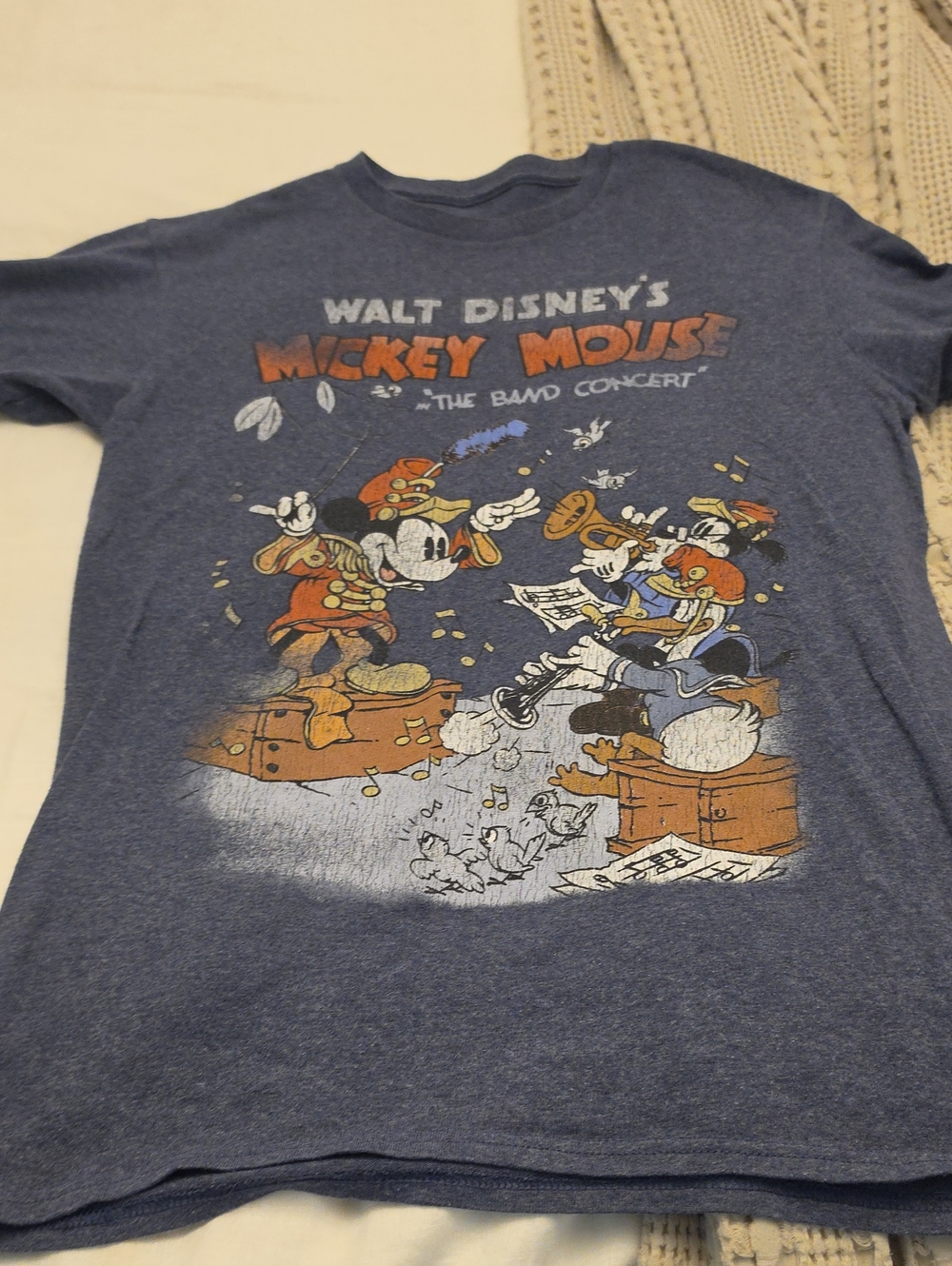Disney Mickey Mouse 'The Band Concert' Graphic Tee - Blue & Orange